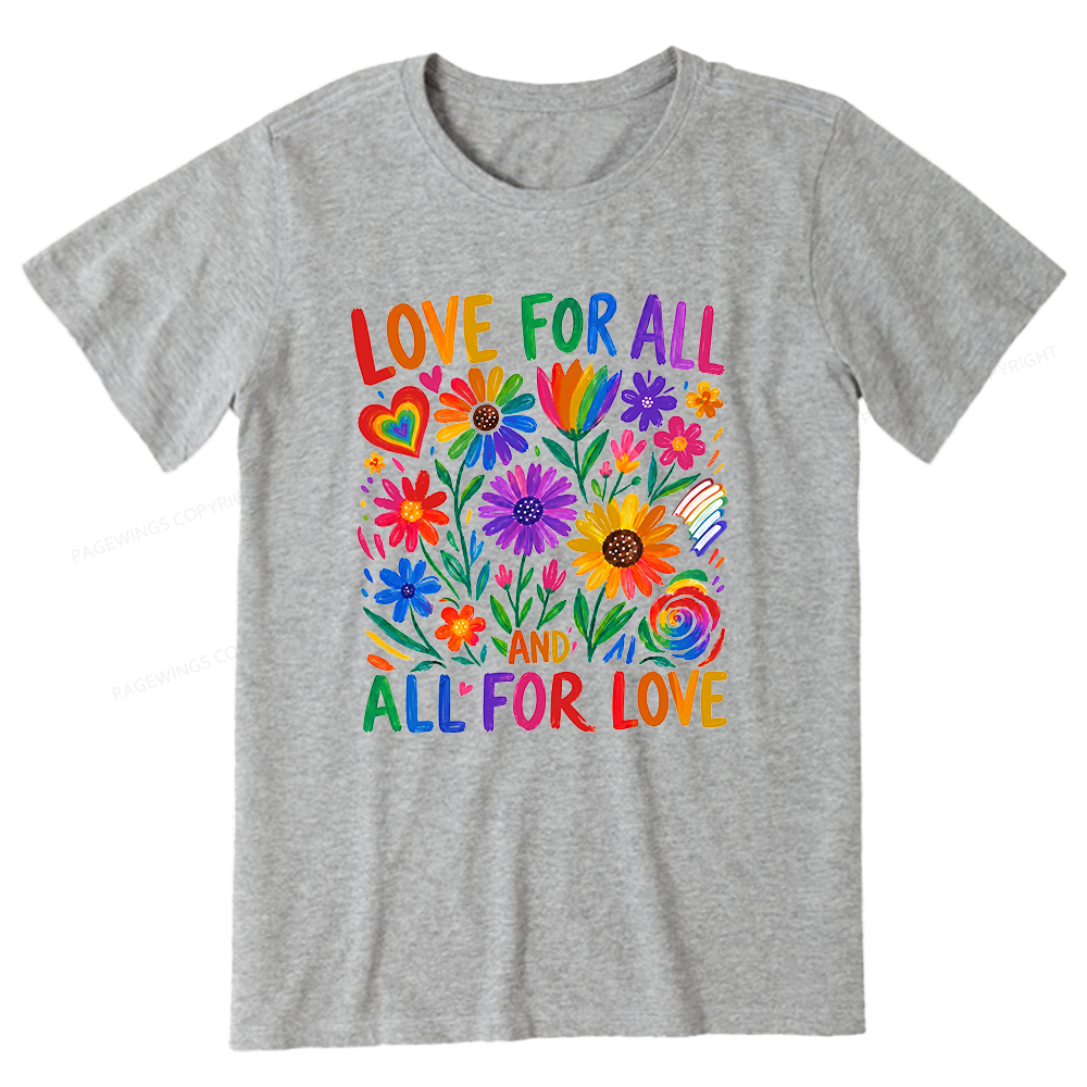 Pagewings Love For All Unisex Classic T-shirt