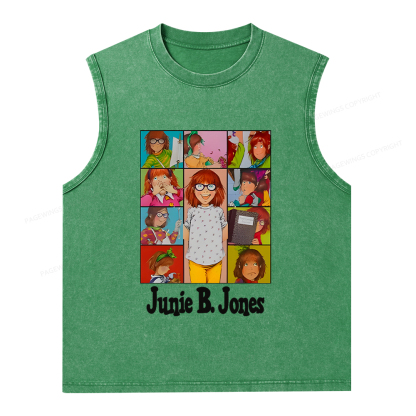 Pagewings Junie B Jones Unisex Washed Tank Top