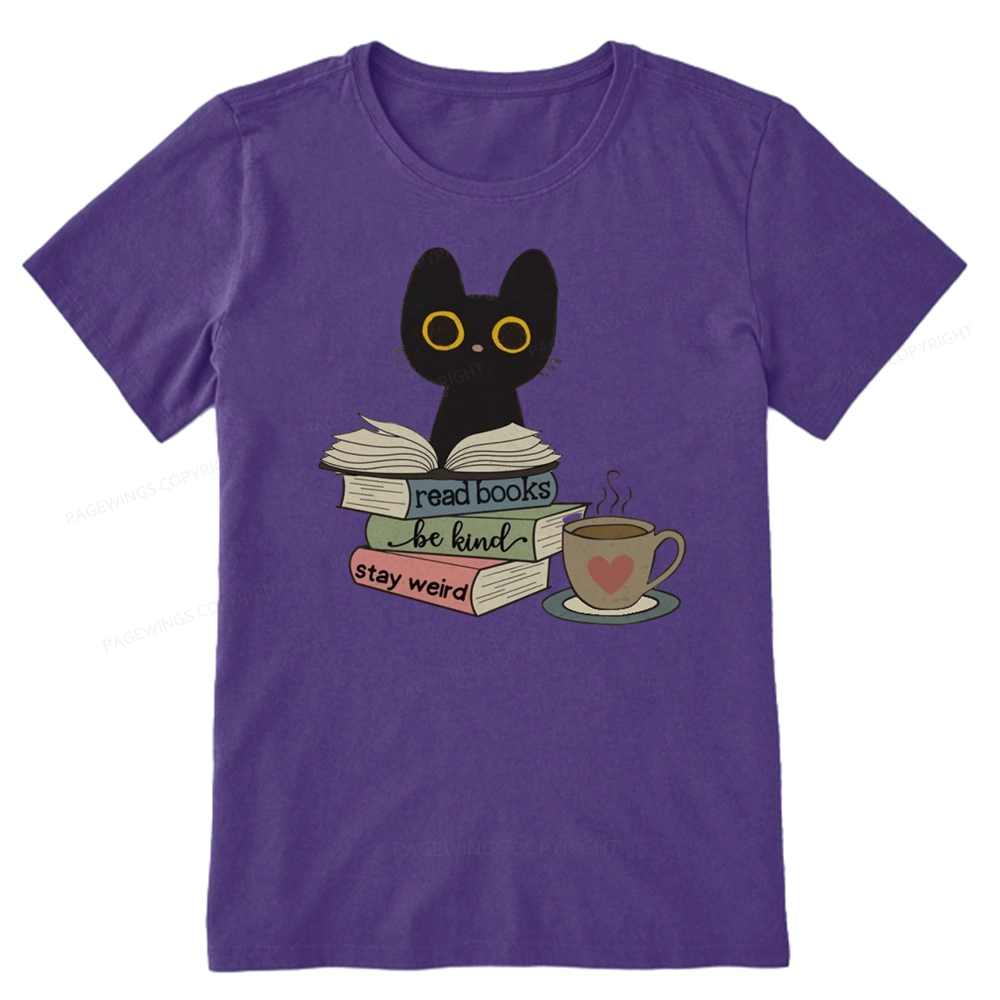Pagewings Read Books Be Kind Stay Weird Unisex Classic T-shirt