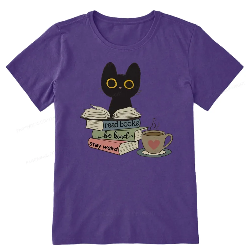 Pagewings Read Books Be Kind Stay Weird Unisex Classic T-shirt