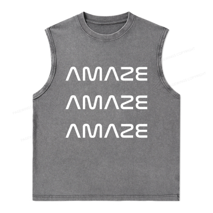 Pagewings Amaze Unisex Washed Tank Top