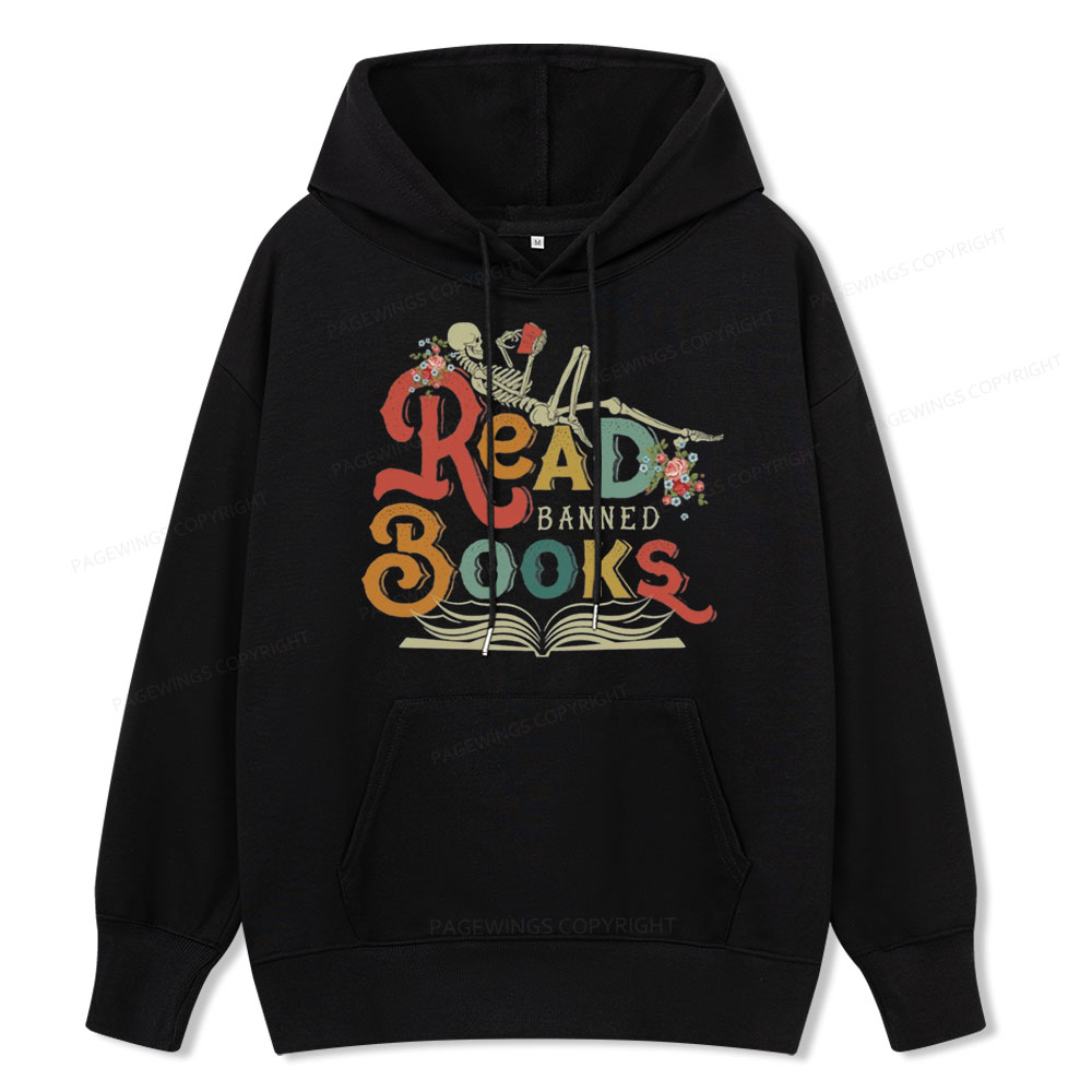 Pagewings Read Banned Books Unisex Classic Hoodie