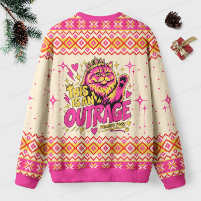 Pagewings Sci Fi Book Lover Unisex Ugly Light Knit Sweatshirt
