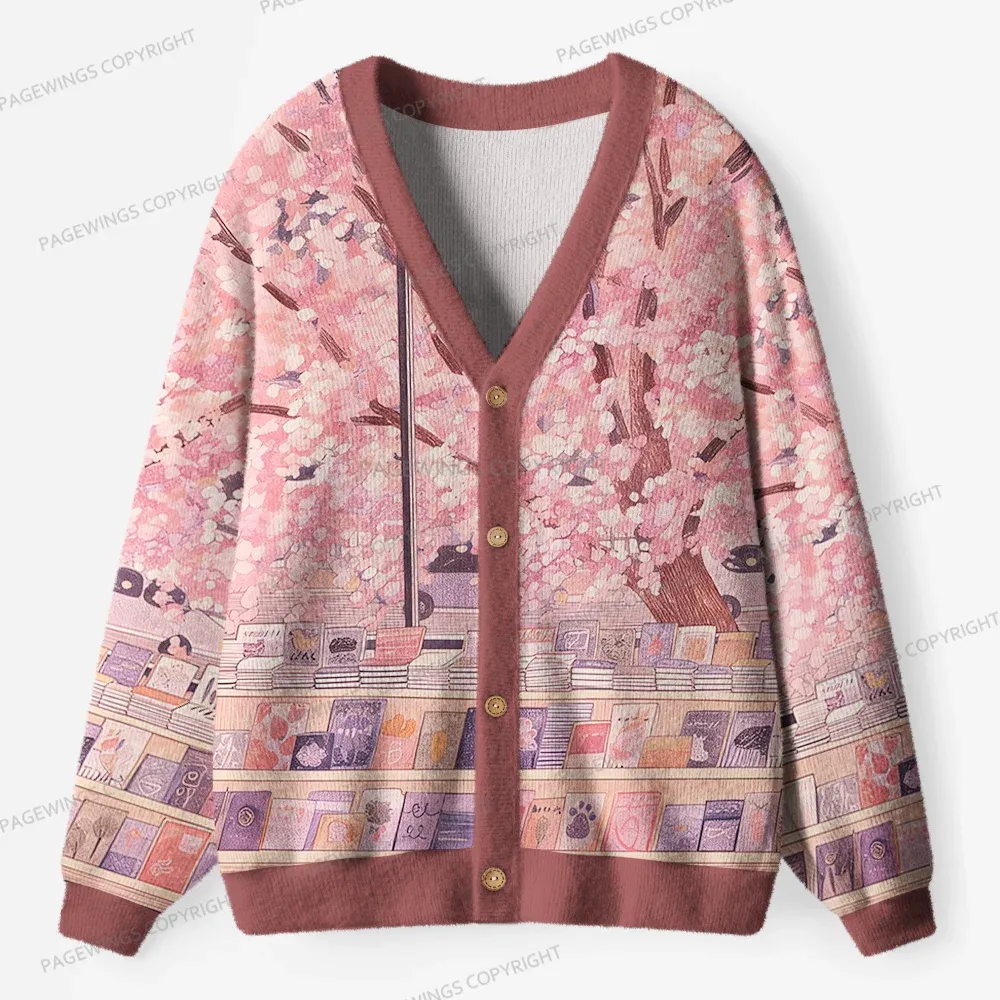 Pagewings Cozy Reading Unisex Ugly Cardigan Sweaters