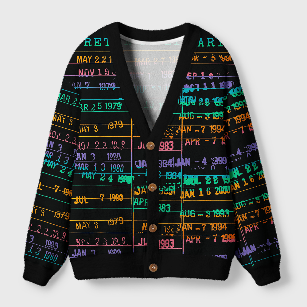 Pagewings Library Card Light Knit Unisex Cardigan Sweaters