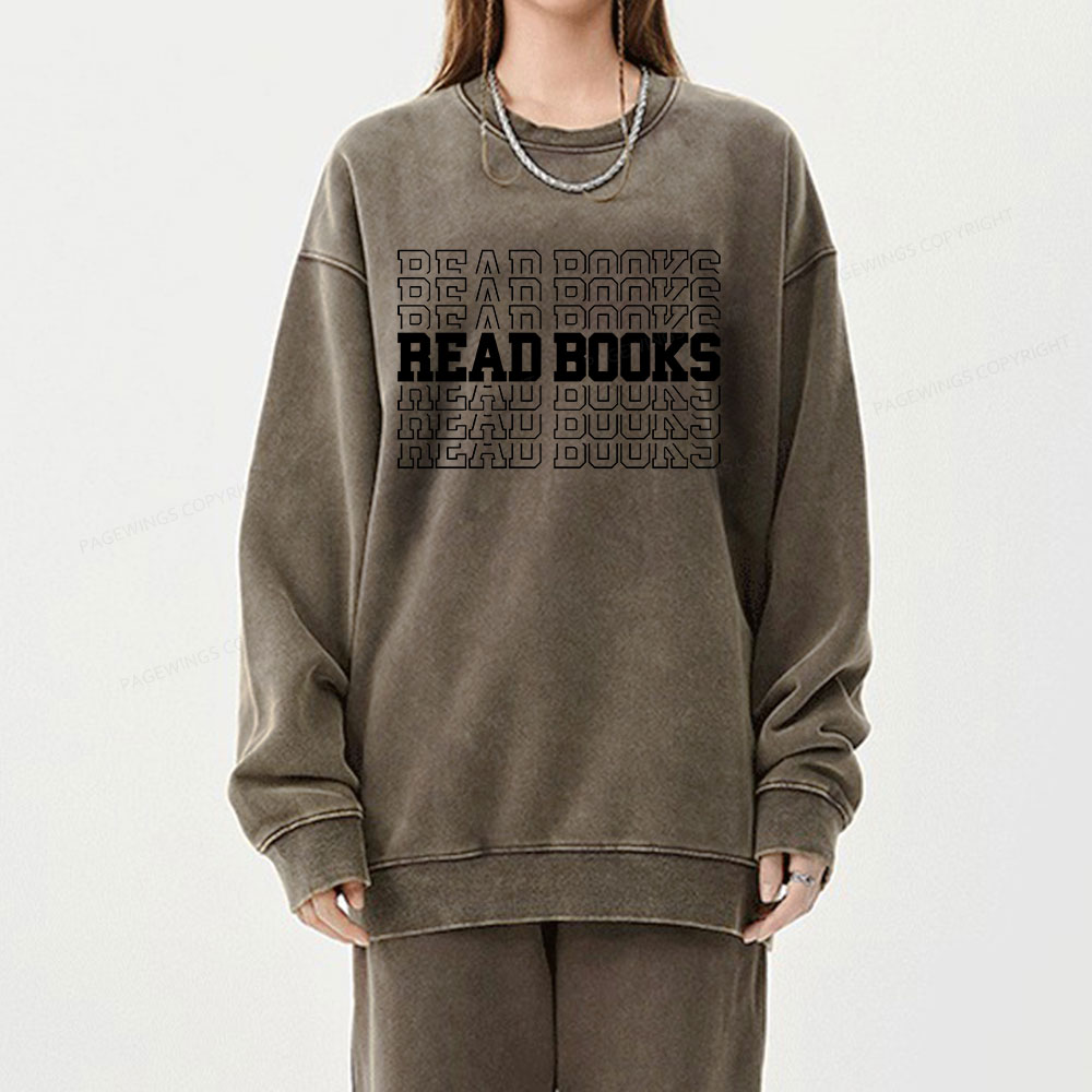 Pagewings Week and Library Unisex Washed Sweatshirt