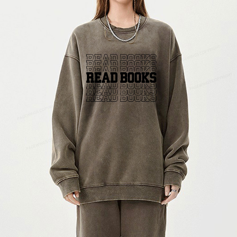 Pagewings Week and Library Unisex Washed Sweatshirt