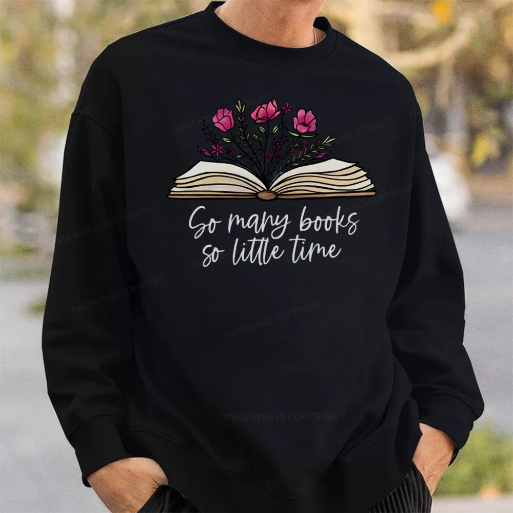 Pagewings So Many Books So Little Time Unisex Classic Sweatshirt