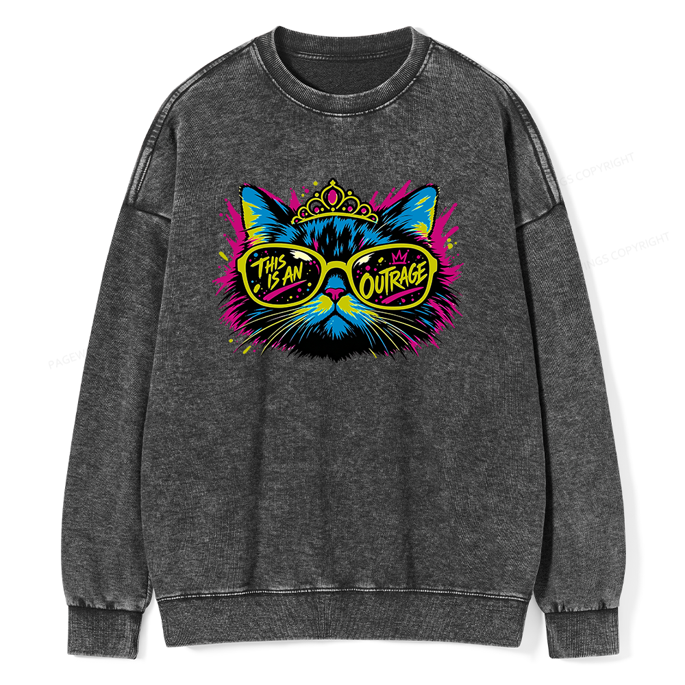 Pagewings Sci Fi Bookish Unisex Washed Sweatshirt