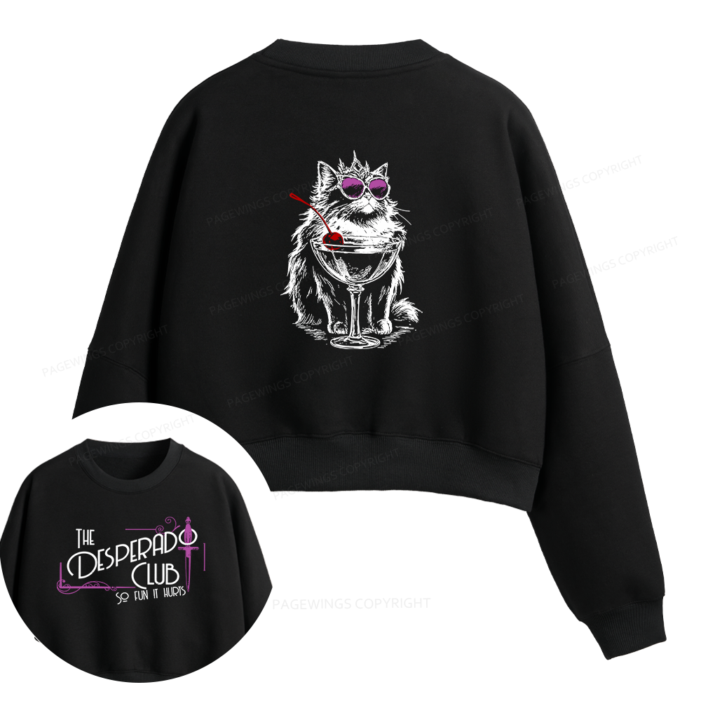 Pagewings Desperado Club Fleece Crop Sweatshirt
