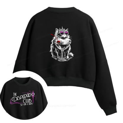 Pagewings Desperado Club Fleece Crop Sweatshirt