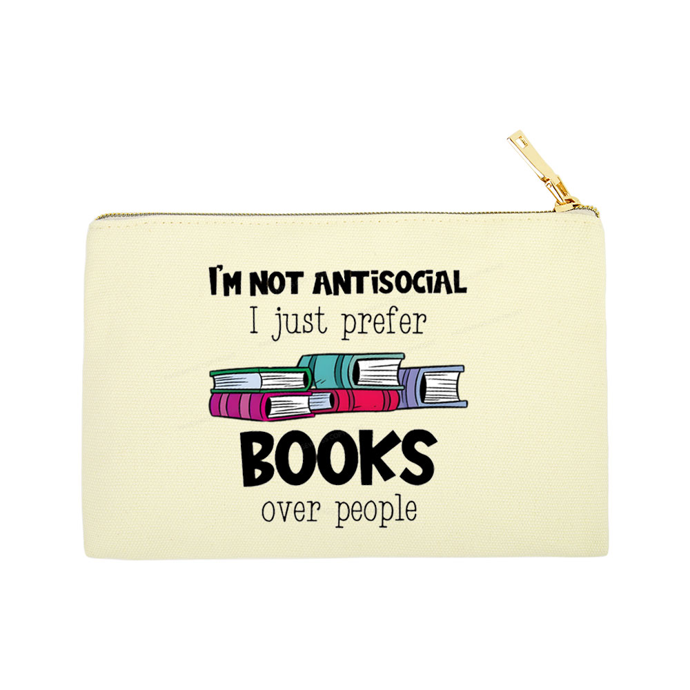 Pagewings Not Antisocial I Just Prefer Books Pouch