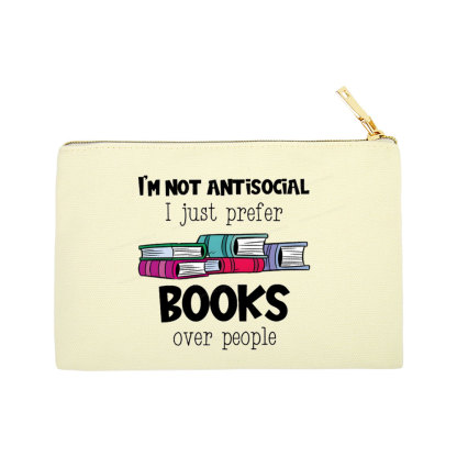 Pagewings Not Antisocial I Just Prefer Books Pouch