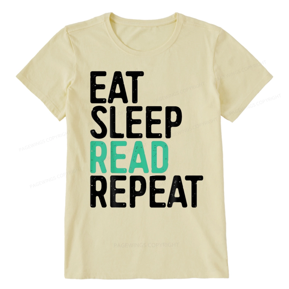 Pagewings Eat Sleep Read Repeat Unisex Classic T-shirt