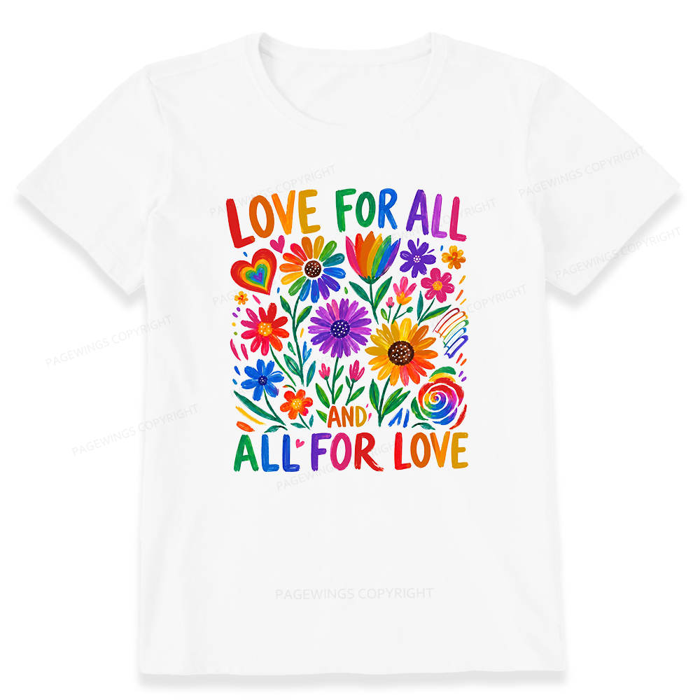 Pagewings Love For All Unisex Classic T-shirt