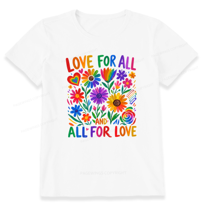 Pagewings Love For All Unisex Classic T-shirt
