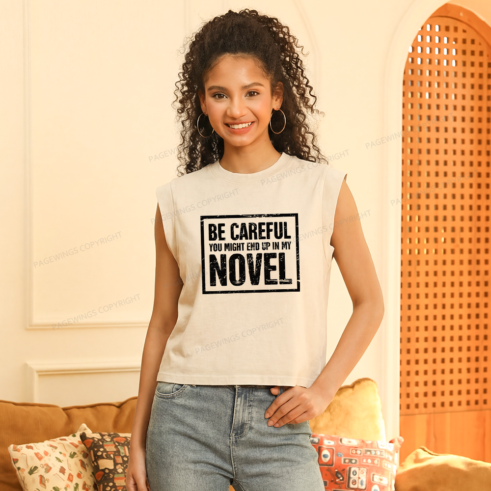 Pagewings You Might End Up In My Novel Women's Washed Tank Top