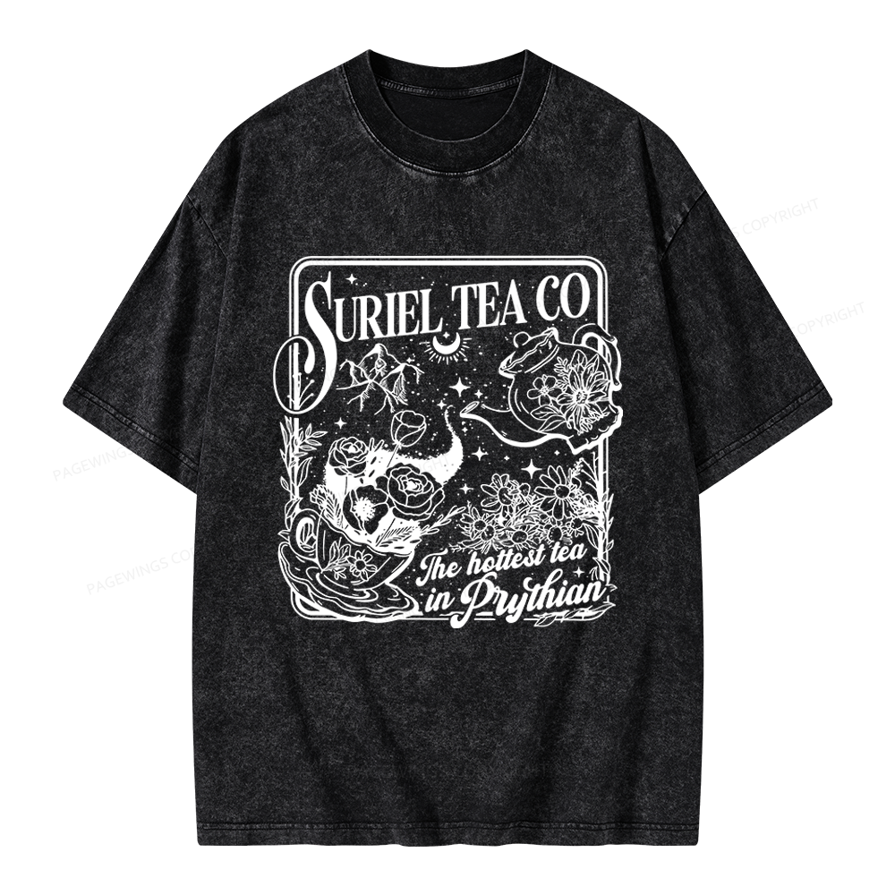 Pagewings Fantasy Reader Unisex Washed T-shirt