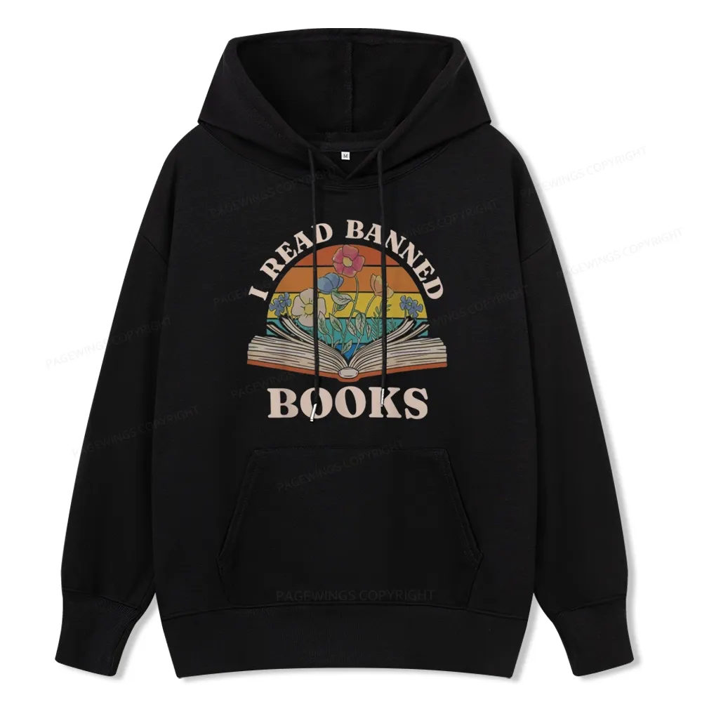 Pagewings I Read Banned Books Unisex Classic Hoodie