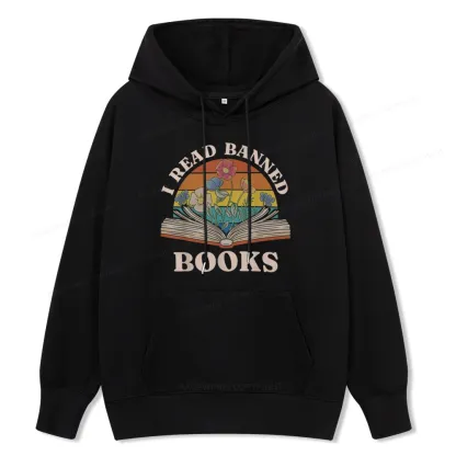 Pagewings I Read Banned Books Unisex Classic Hoodie