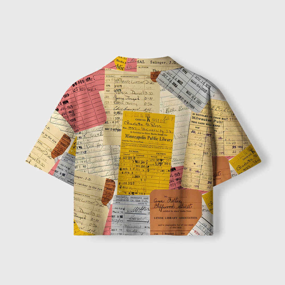 Pagewings  Public Library Camp Collar Women's Camp Shirt