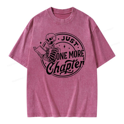 Pagewings Just One More Chapter Unisex Washed T-shirt