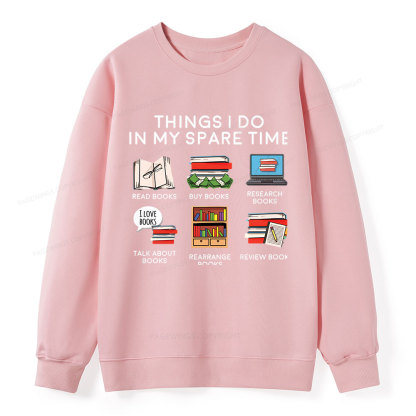Pagewings Books Reading In My Spare Time  Unisex Classic Sweatshirt