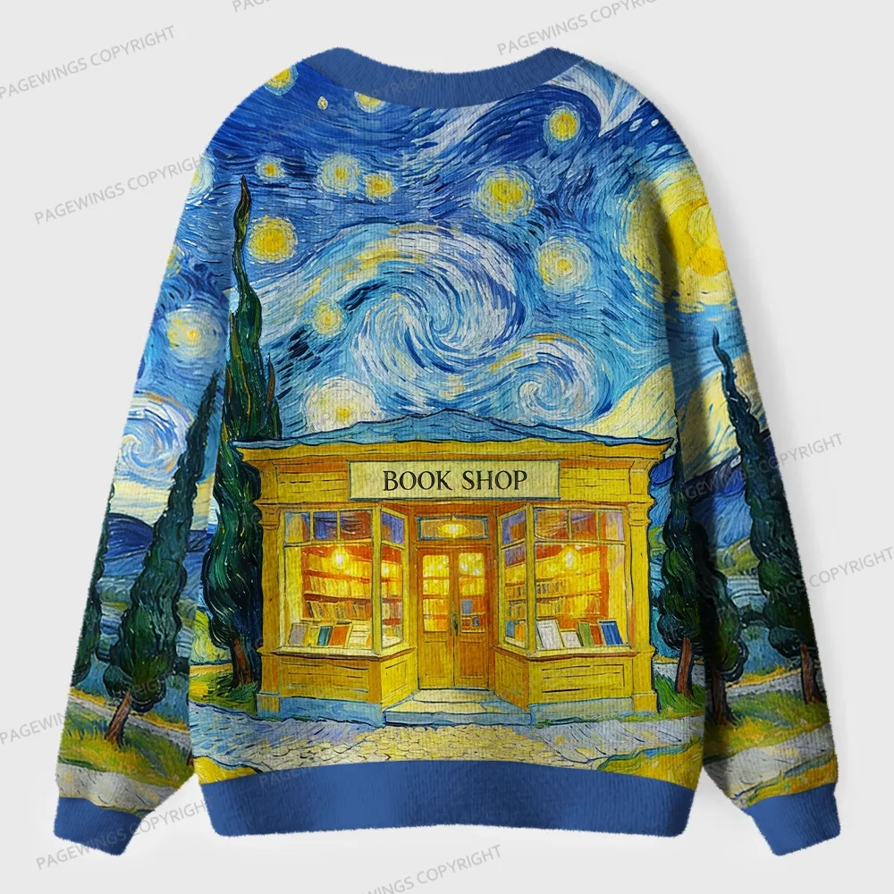Pagewings Bookshop Unisex Ugly Cardigan Sweaters