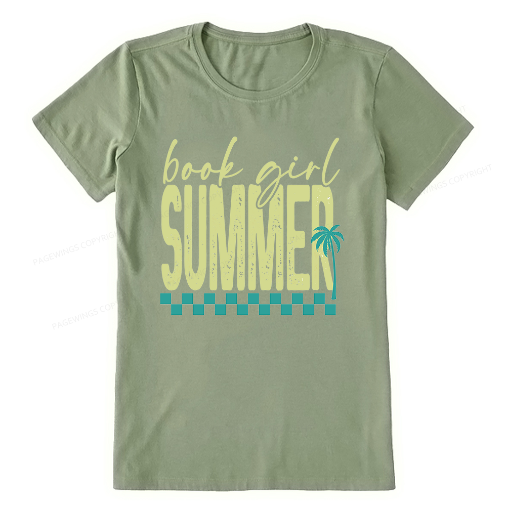 Pagewings Book Girl Summer Unisex Classic T-shirt