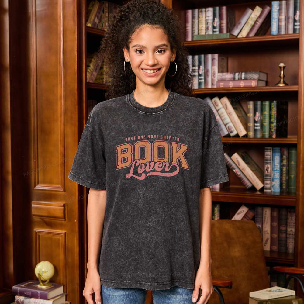 Pagewings One More Chapter Unisex Washed T-shirt