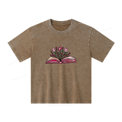 Pagewings Booktrovert Definition Funny Book Lover Unisex Kids Washed T-shirt