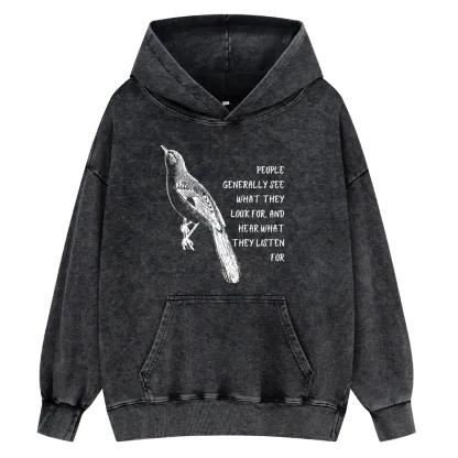 Pagewings To Kill a Mockingbird Unisex Washed Hoodie
