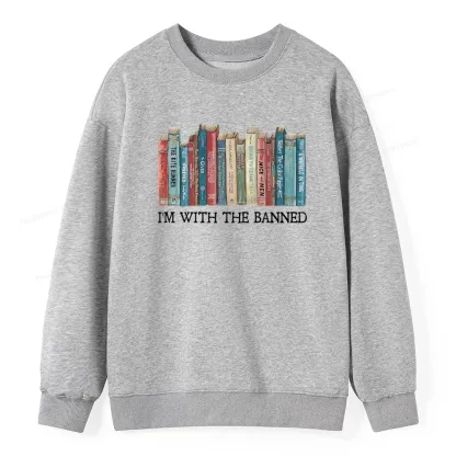 Pagewings I'm With The Banned Unisex Classic Sweatshirt