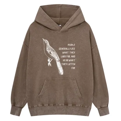 Pagewings To Kill a Mockingbird Unisex Washed Hoodie