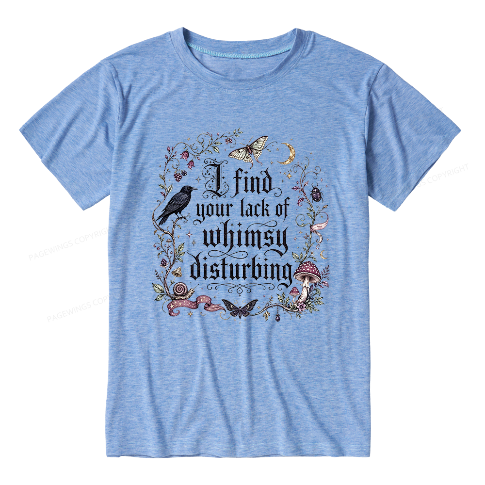 Pagewings Lack of Whimsy Unisex Heather T-Shirt