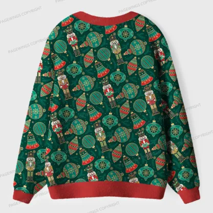 Pagewings Festive Reading  Unisex Ugly Cardigan Sweaters