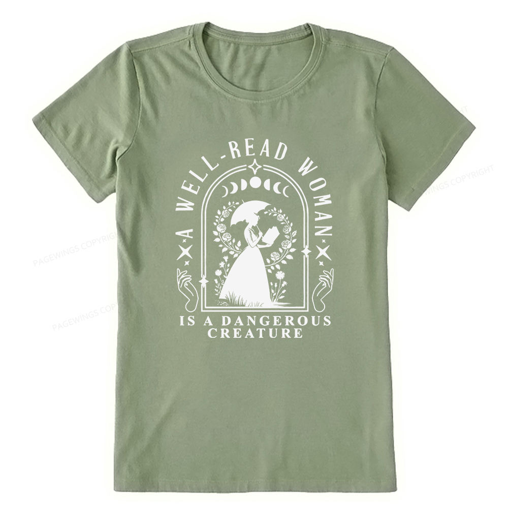 Pagewings A Well-Read Woman Is A Dangerous Creature Unisex Classic T-shirt