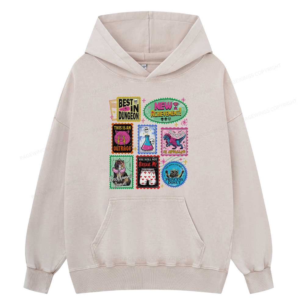Pagewings New Achievement Unisex Washed Hoodie