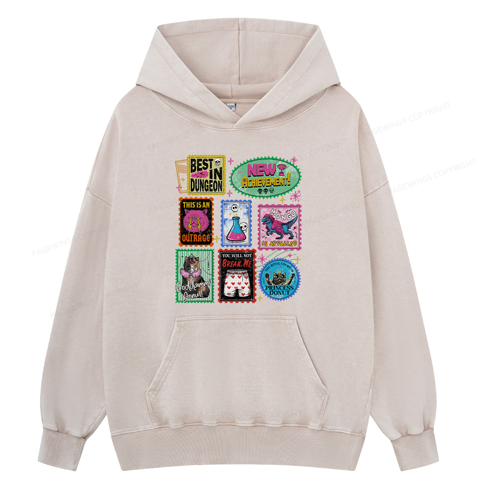 Pagewings New Achievement Unisex Washed Hoodie