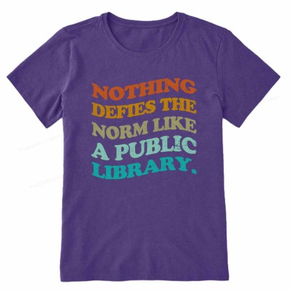Pagewings Nothing defies the norm like a public library Unisex Classic T-shirt