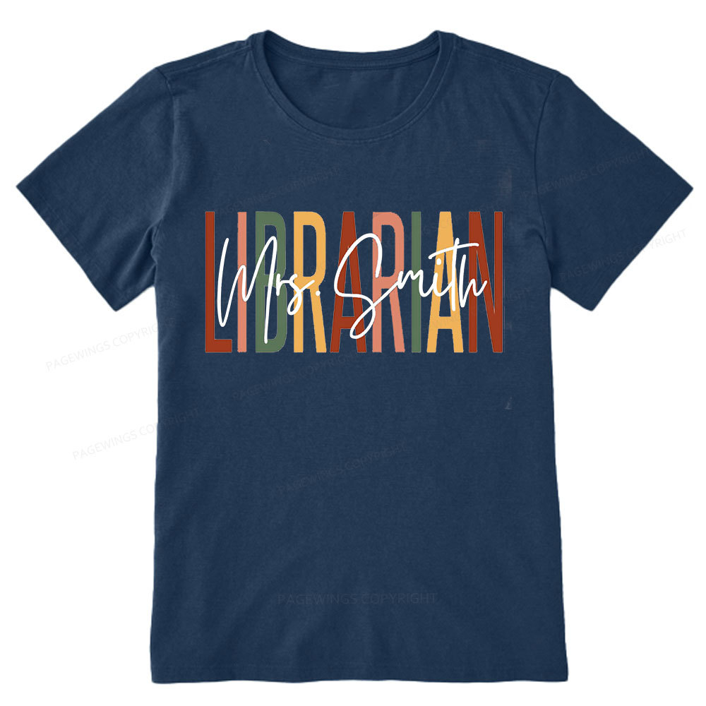 Pagewing Personalized Librarian Unisex Classic T-shirt
