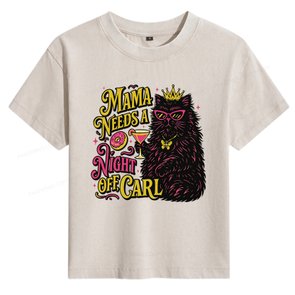 Pagewings Mama Needs A Night Off Women's Washed T-shirt