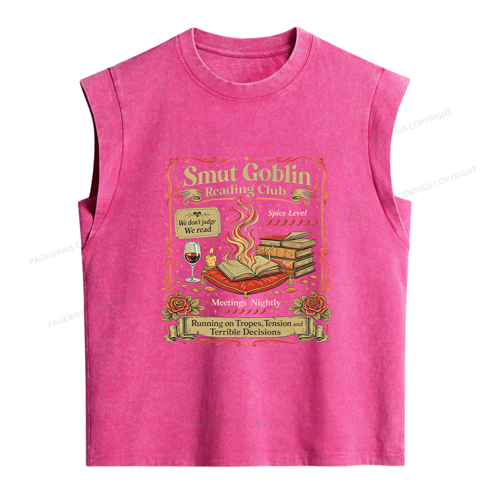 Pagewings Smut Goblin Women's Washed Tank Top