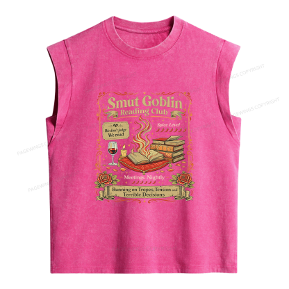 Pagewings Smut Goblin Women's Washed Tank Top