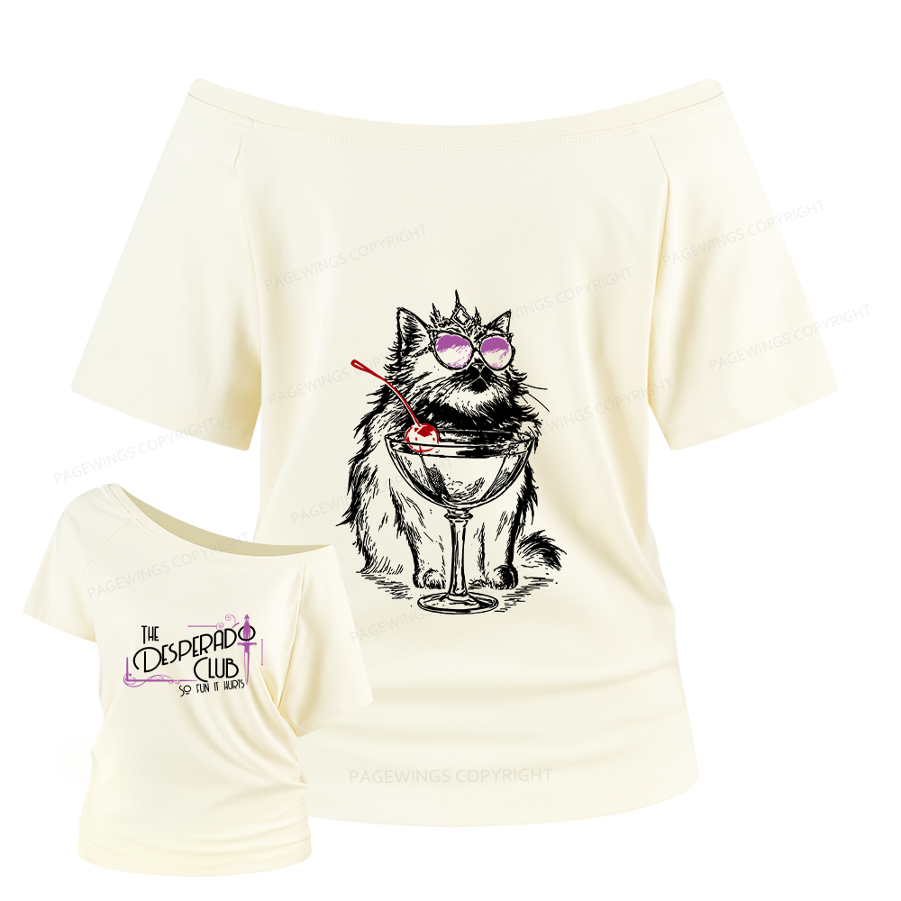 Pagewings Desperado Club Women Off Shoulder T-shirts