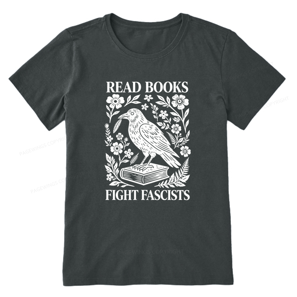 Pagewings Read Books Fight Fascists Unisex Classic T-shirt