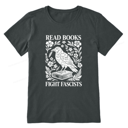 Pagewings Read Books Fight Fascists Unisex Classic T-shirt