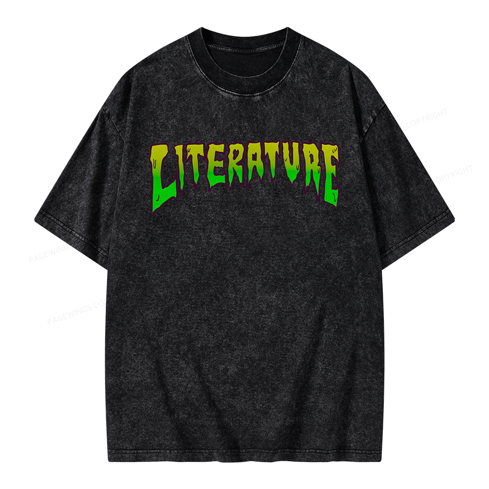 Pagewings Literature Unisex Washed T-shirt