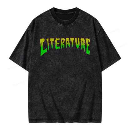 Pagewings Literature Unisex Washed T-shirt