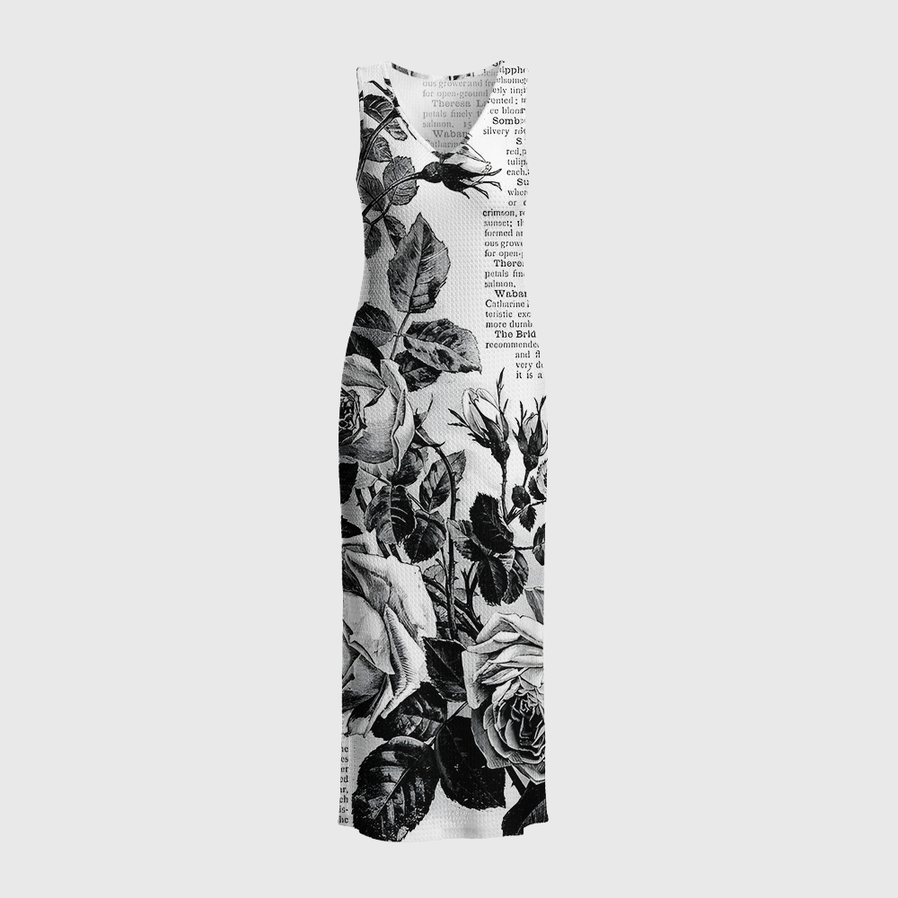 Pagewings Literature Lights Up Life Crochet Maxi Dress